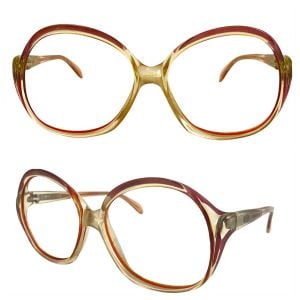 Vintage Circa 1980s Rodenstock Lady R 901 Oversized Oval Brown Frames Made In Germany