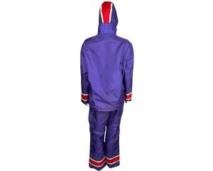 Vintage 1960s Ski Doo Suit 3 pc Snowmobile Jacket Pants & Hood Ladies Size L - Fashionconservatory.com