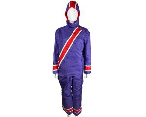 Vintage 1960s Ski Doo Suit 3 pc Snowmobile Jacket Pants & Hood Ladies Size L