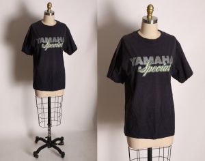 1970s 1980s Black Short Sleeve Yamaha Special T-Shirt by Yamaha - L