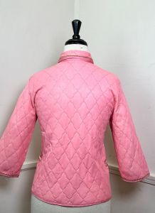 Medium | 1960's Vintage Pink and Gold Quilted Bed Jacket - Fashionconservatory.com