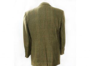 Brooks Bros Cashmere Sport Coat - Caramel Brown Glen Plaid Wool & Cashmere Blazer - Y2K Suit Jacket - Fashionconservatory.com