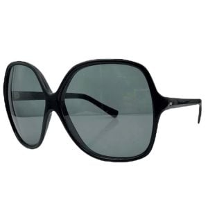 Vintage Oversized Black Sunglasses Made in Italy - Fashionconservatory.com