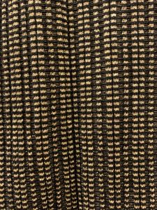 80s Era Metallic Knit Tube Skirt | Textured GOLD & Black Sweater Skirt | VTG Small - Fashionconservatory.com