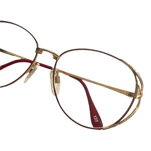1980’s Gloria Vanderbilt Red & Yellow Deadstock Glasses - Fashionconservatory.com