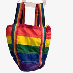 Vintage 1980s RAINBOW Gay Pride LGBTQ Backpack Insulated Bag Taiwan - Fashionconservatory.com