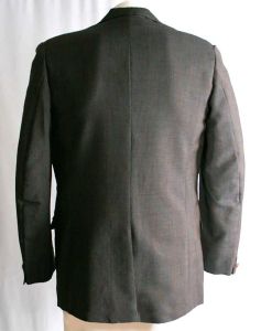 Men's Small 1960s Brown Worsted Men's Mod Jacket - 60s Tailored Sport Coat - British Invasion - Fashionconservatory.com