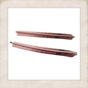 1970s Vintage Metal Back Hair Clips Bobby Pins in Brown Ombré , Deadstock, 2.5” - Fashionconservatory.com