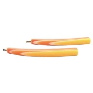 1970’s Vintage Orange, Yellow Multicolored  Thick Plastic Bobby Pins, Retro