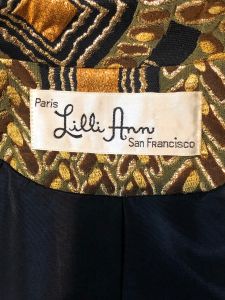 Vintage 1970s Lilli Ann Paris Metallic Brocade Coat worn on ASK Call My Agent - S/M - Fashionconservatory.com
