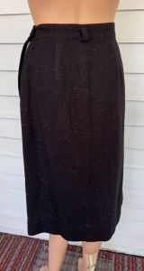 Midcentury Black Skirt Red Flecked XS - Fashionconservatory.com