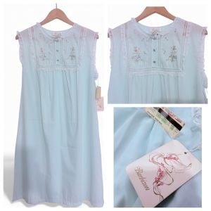 Vintage Lightweight Semi Sheer Soft Nightgown or House Dress by Barbizon, M, NWT