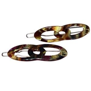 Devisage  Vintage French Barrettes circa 1980’s, Handmade in Paris, Last Pair