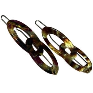 Devisage  Vintage French Barrettes circa 1980’s, Handmade in Paris, Last Pair - Fashionconservatory.com