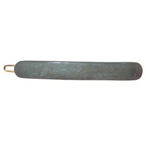 Vintage French Sparkle Bar Hair Clip in Blue  Gray, 1980’s Handmade in Paris