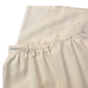 1980’s White Striped Secretary A Line Skirt, Tailoted Fit, 26” Waist - Fashionconservatory.com