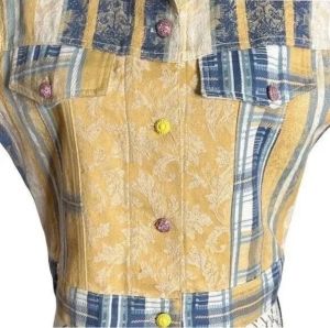 Vintage Womens Size M/L Multicolor Vest “My Boyfriend’s Back” - Fashionconservatory.com