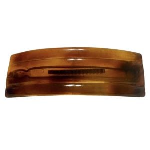 Vintage Tortoiseshell French Bar Barrette circa 1950’s, Minimalist Design, 3” long