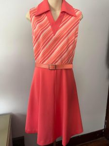 70’s Sears Fashions Coral Pink Dress