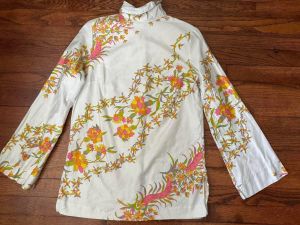 60’s Lady Arrow Psychedelic Floral Tunic M