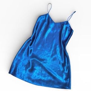 Vintage Victoria’s Secret Gold Label Chemise in Teal with Spaghetti Straps, S - Fashionconservatory.com