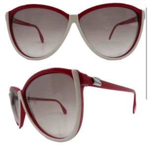 1970s Silhouette Sunglasses, Colorblock,  Mod. 3035/10, made in Austria  - Fashionconservatory.com