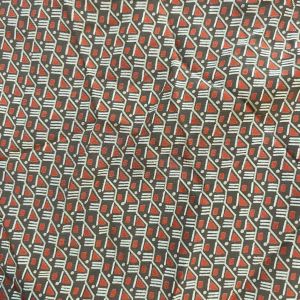 Vintage Oleg Cassini Boutique Brown Print Pencil Skirt, Silk?, 25”-26” Waist  - Fashionconservatory.com