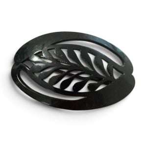 Vintage Charles Wahba Large Hair Clip in Black, 3.5” Long, Deadstock Unworn