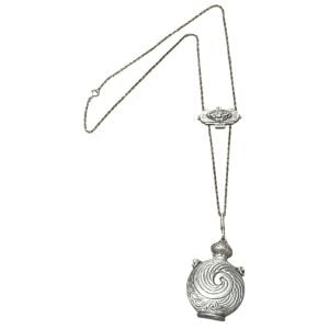 Signed Goldette Vintage Statement Slide Bottle Urn Necklace