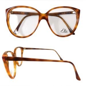 1980’s Vintage Cateye Eyeglasses in Tortoiseshell Brown, Oversized, Deadstock/Unworn - Fashionconservatory.com