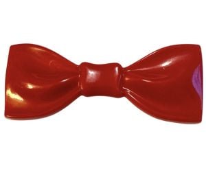 Vintage Cherry Red Bow Barrette for a Mod or Rockabilly Gal, Made in France, NOS