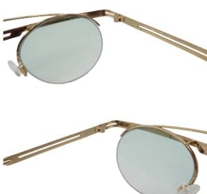 1980’s Iconic Cazal Sunglasses, Angular Metal Frames, Model 748, Made in Germany - Fashionconservatory.com