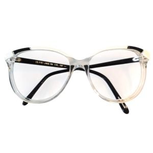 1980’s Oversized Cateye Frames in Black &  White for Eyeglasses or Sunglasses - Fashionconservatory.com