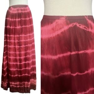 Vintage Long Half Slip Skirt by Gossard Artemis, Hand Dyed/Tie Dye Pink, OSFM