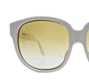 1980s Emmanuelle Khanh White Sunglasses ,Model 8080,  Made in France