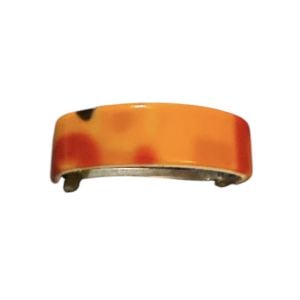 1960’s Vintage French Ponytail Holder Hair Clip Multi-Colored Bold Orange, NOS - Fashionconservatory.com