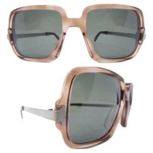 1970’s Neostyle Sunglasses, Brushed Metal Temples, Made in Germany, Unisex