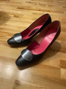 1960s Black High Heels - Fashionconservatory.com