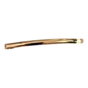 Vintage Extra Long French Hair Clip Bobby Pin in Shiny Gold, Unworn, 3.5” - Fashionconservatory.com