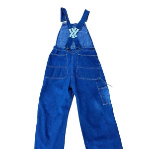 1950s Jack Rabbit brand overalls Sanforized blue denim work clothes 