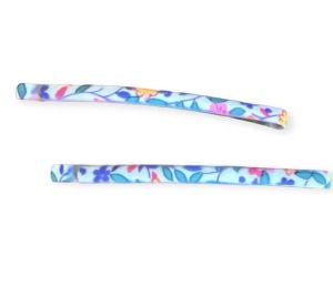 1980’s Floral Muli Colored Hair Pins, Bobby Pins, Made in France, Deadstock - Fashionconservatory.com