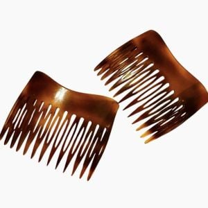 1970’s Paul Marchael French Tortoiseshell Color Hair Combs,   Deadstock/Unworn - Fashionconservatory.com