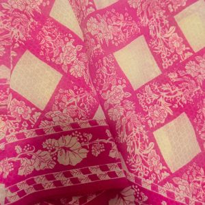 Vintage Feminine Luxurious Large Silk Head Scarf, Hand Rolled Silk, 30”, Dainty Pink & Cream  - Fashionconservatory.com