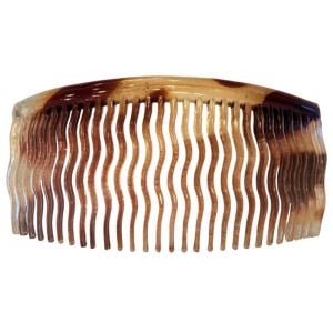 1930’s French Wavy Hair Comb in Tortoiseshell Color, Extra Long 3.5”, Deadstock