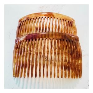1960’s Vintage French Hair Combs in Tortoiseshell, Deadstock/ Unworn, 2.5” Long