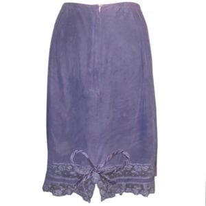 1950’s Vintage Saks Fifth Avenue Hand Dyed Silk Half Slip Skirt with Bow Detail