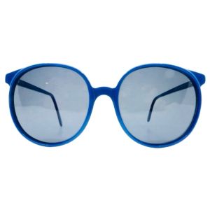 Vintage Anglo American Eyewear Oversized Sunglasses, Blue, Made in England