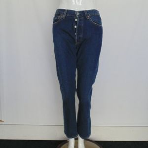 501 Jeans, 28/29, Y2K, Button Fly, Straight leg, Darker wash - Fashionconservatory.com