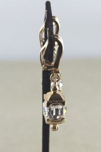 Pennino drop earrings 1940s-1950s rhinestone lanterns - Fashionconservatory.com