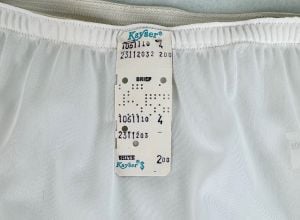 Vintage 70s Deadstock White Nylon Panties with Lace, Sz 4, NWT by Kayser - Fashionconservatory.com